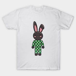 Bunny in checkered jumpsuit T-Shirt